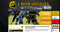 Desktop Screenshot of grizzlies.ch