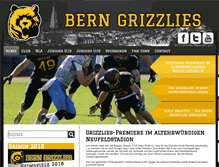 Tablet Screenshot of grizzlies.ch